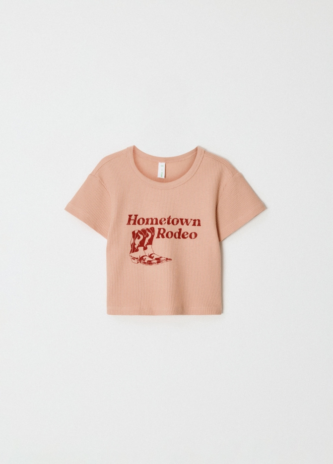 футболка  для девочки кор.рукав артикул 0051_лс22 цвет фуксия размер 128